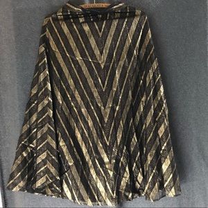 Zara Basic Bottom Dress Gold & Black